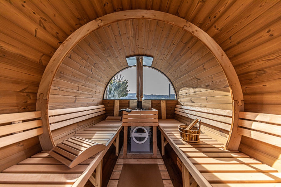 Fasssauna Sauna Am See Uster Innen Tag